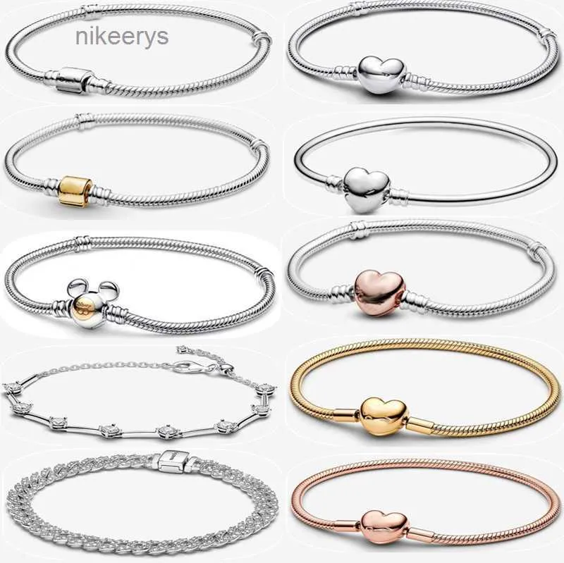 Designer Armband för kvinnor jul nyår semester smycken mode lyxig gåva diy fit pandoras troner guld hög kvalitet armband set med original 0lkr