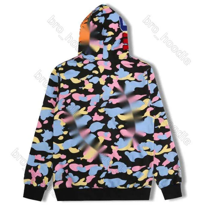 Bapestar hoodie no camo designer hoodies bapestar hoodie zip up dubbel män kvinnor svartrosa badning apely hoody 100% bomullsmode hoodies riktiga kläder 787