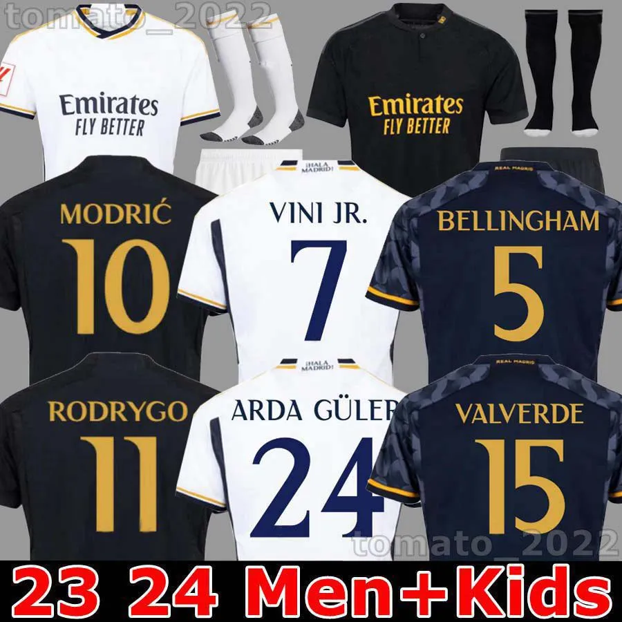 2023 2024 Soccer Jerseys 23 24 Real Madrids Football Shirt Camavinga Alaba Modric Vaerde Camiseta Men and Kids Assions Vini Jr Bellingham Arda Guler