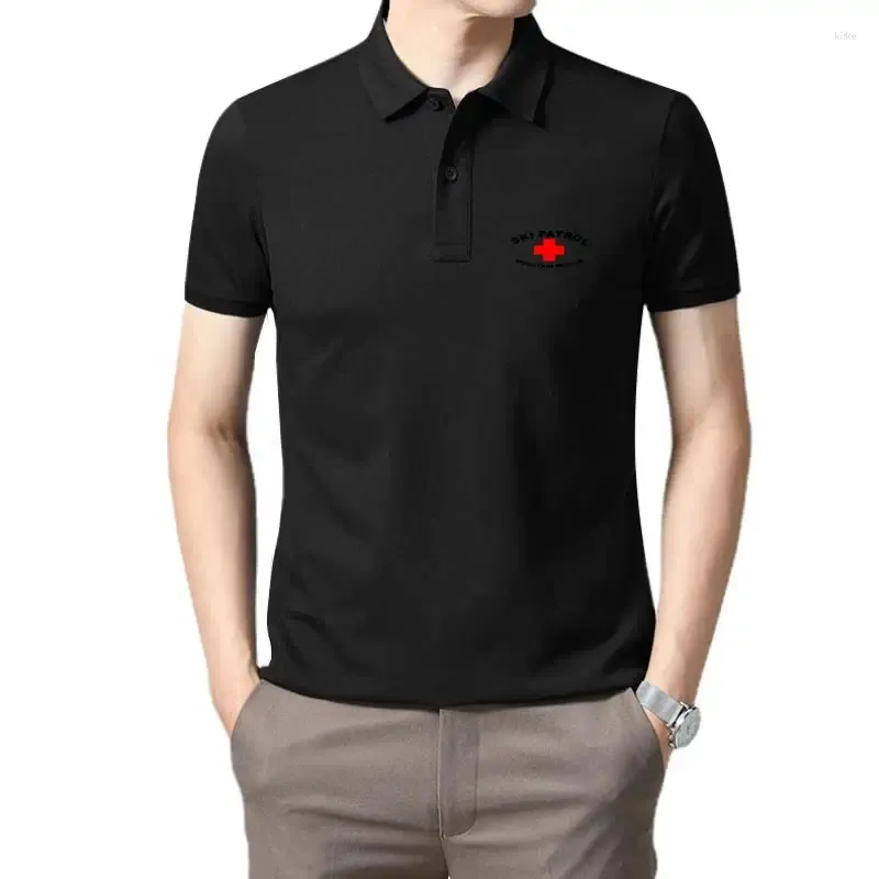 Herrpolos 2024 3D T -skjorta män roliga tee skjortor kort ärm skidåkare Mt. räddningsdesign tshirt online
