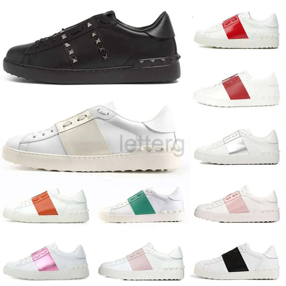 2024 Classic Mens Womens Fashion Spikes Dress Shoes High-quality New Arrival Trainers All Black White Pink Green Red Top Quality Sneakers letterg Size 35~46
