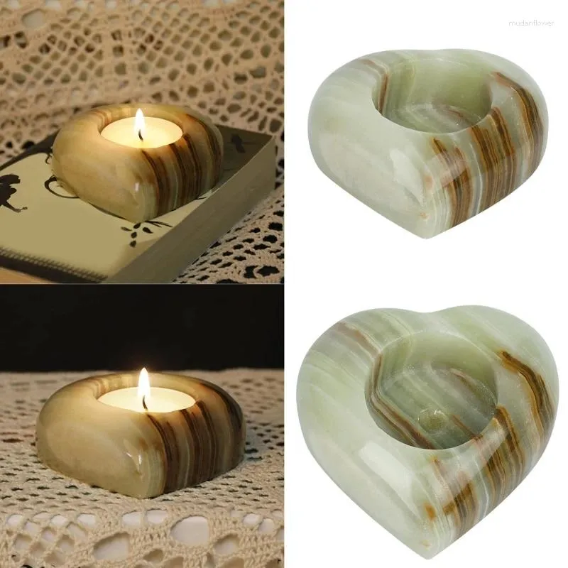 Candle Holders Afghan Marble Votive Holder For Home Decor Candlestick Heart Jar Vessel Wedding Party