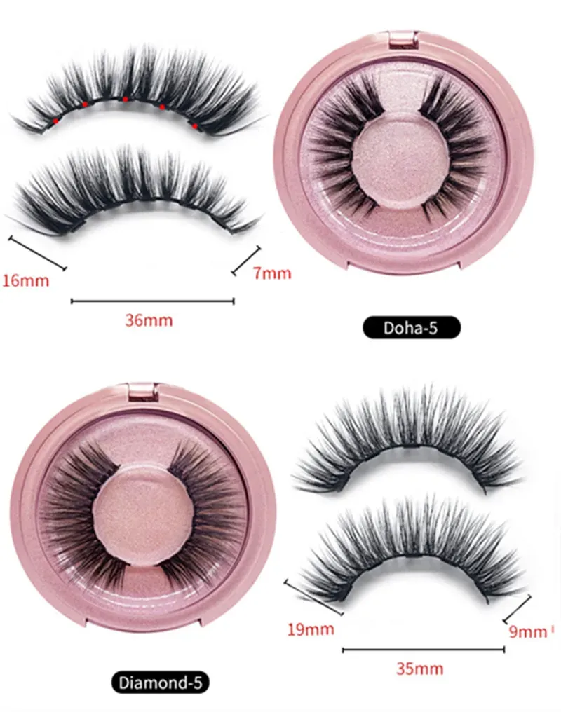 3D Mink Magnetic Eyelash False Eyelash Extension Waterproof Mink Lashes Makeup Maquiagem Eyelashes Magnetic Liquid Eyeliner 11 LL