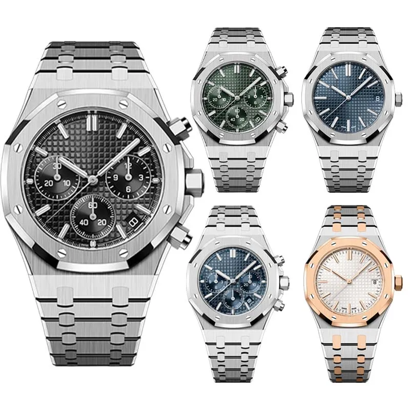 Дизайнерские все циферблаты рабочие мужские часы женские часы Aude кварцевые наручные часы Шесть игл высокого качества A P Мужской хронограф U8GW#