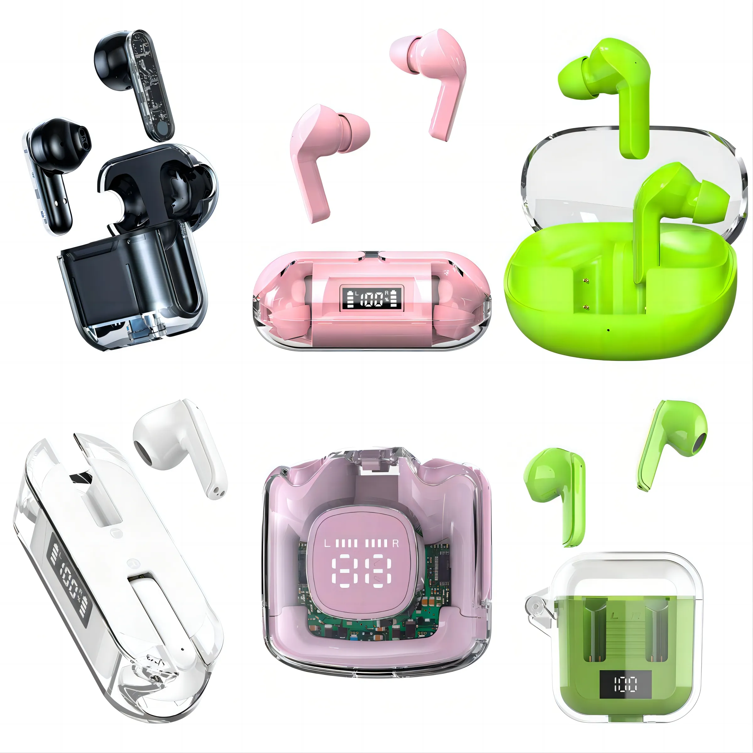 2024LED Display TWS Bluetooth Earbuds Wireless Earphones W Built In Mic In Ear Sports Headphones W High Quality Sound For Phone Calls Music From Makiomomo 15.13 DHgate.Com