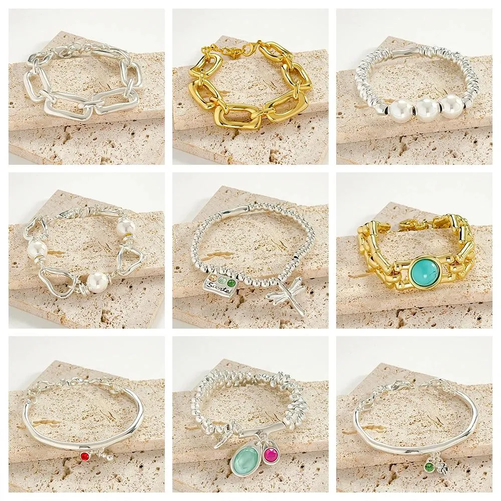 Ensembles Espagnol Haute Qualité UNO DE 50 Mode Exquise 2023 Offre Spéciale Exquise Femme Géométrique Bracelet Bijoux Cadeau Livraison Gratuite