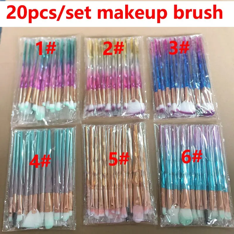 Makeup brushes 3D Dazzle Glitter Foundation Powder Makeup Brushes Professional Makeup Brush Set Blush Eye Shadow MakeupBrush