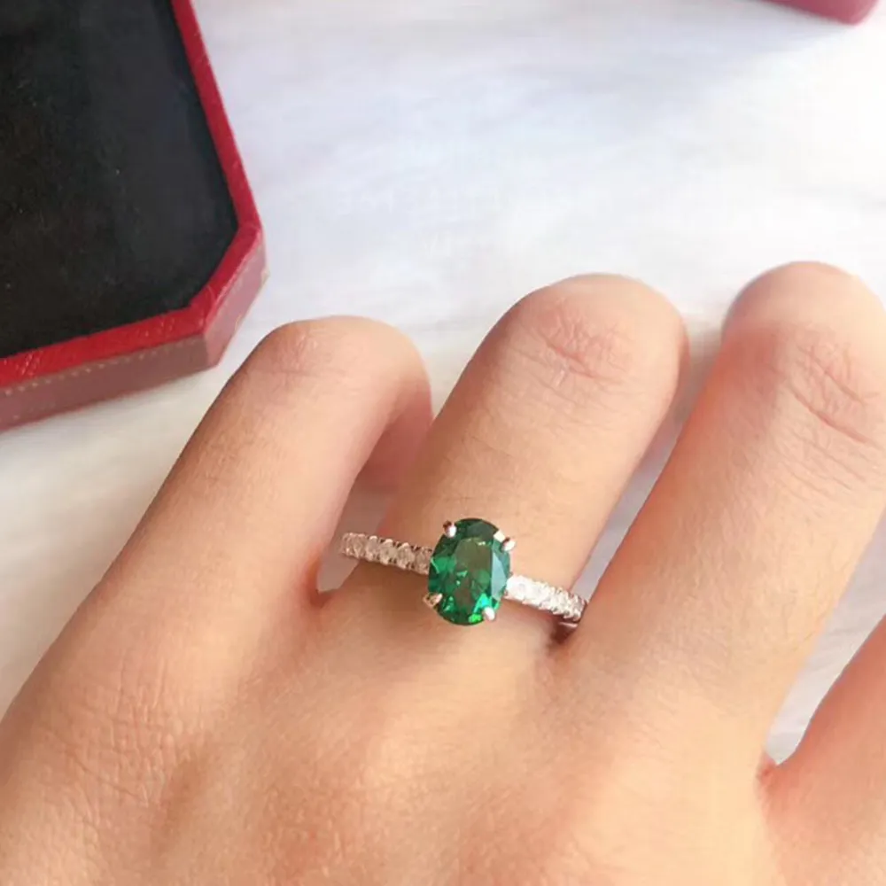 diamants legers ring emerald for woman designer for man gang drill 925 silver T0P quality highest counter quality classic style anniversary gift with box 014