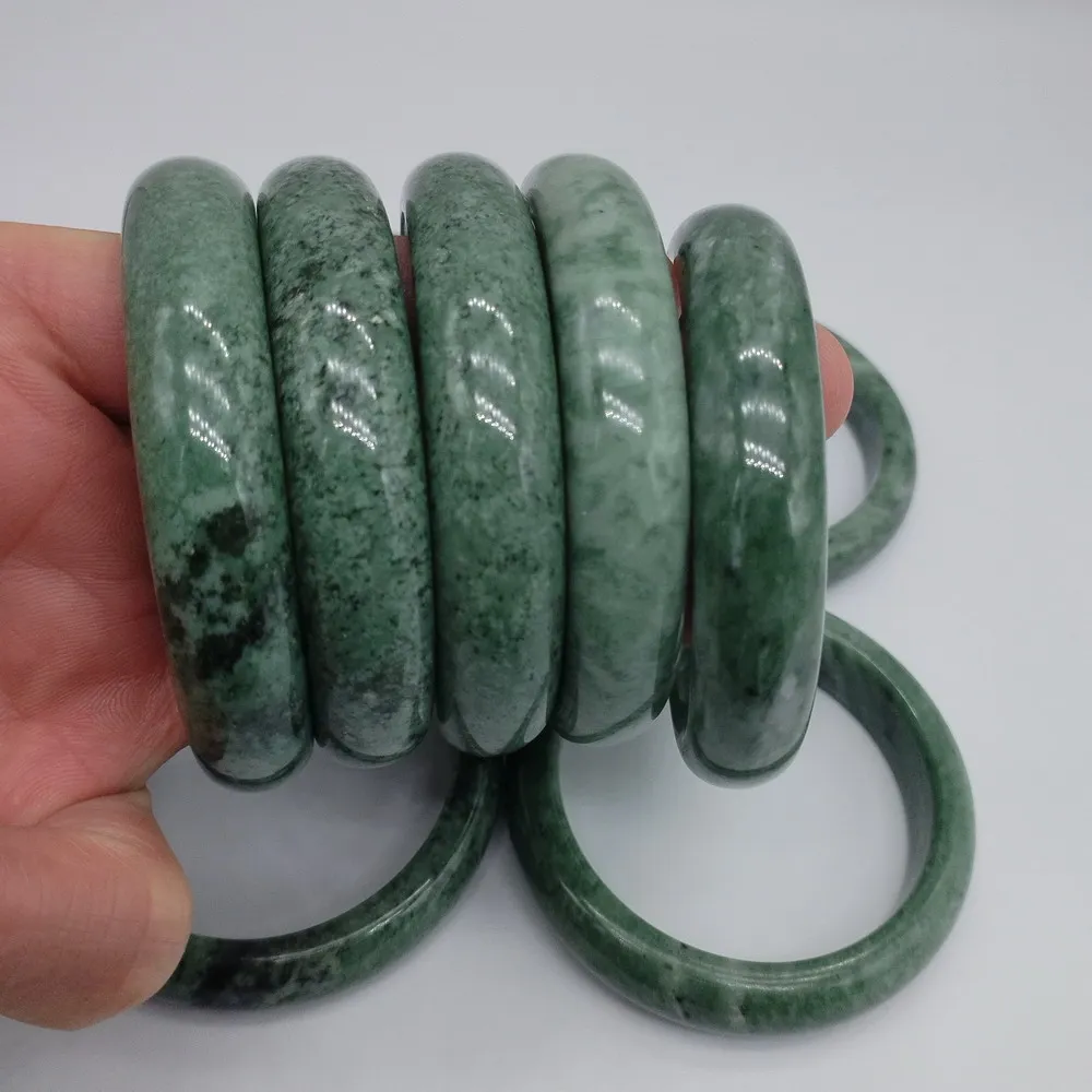 10PCS Wholesale Asian 100% Natural Jade Jewelry Bracelet Inside 58.00mm-60.00mm