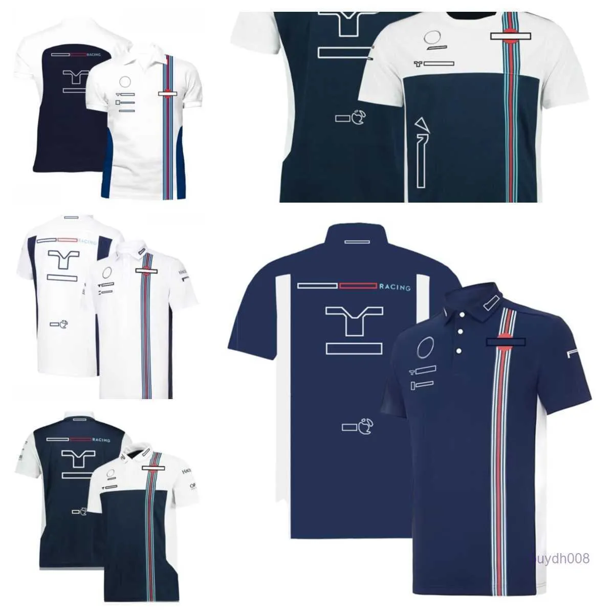 男子と女性の新しいTシャツF1 F1ポロ服トップレースファン半袖チームオーバーオールプラスサイズ