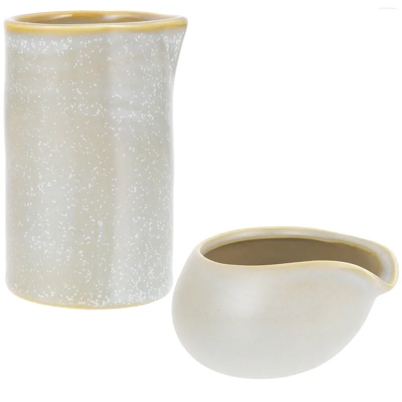 Set di stoviglie 1 set di brocche per il latte in ceramica, salsiera per la casa, piccole tazze da caffè, miele