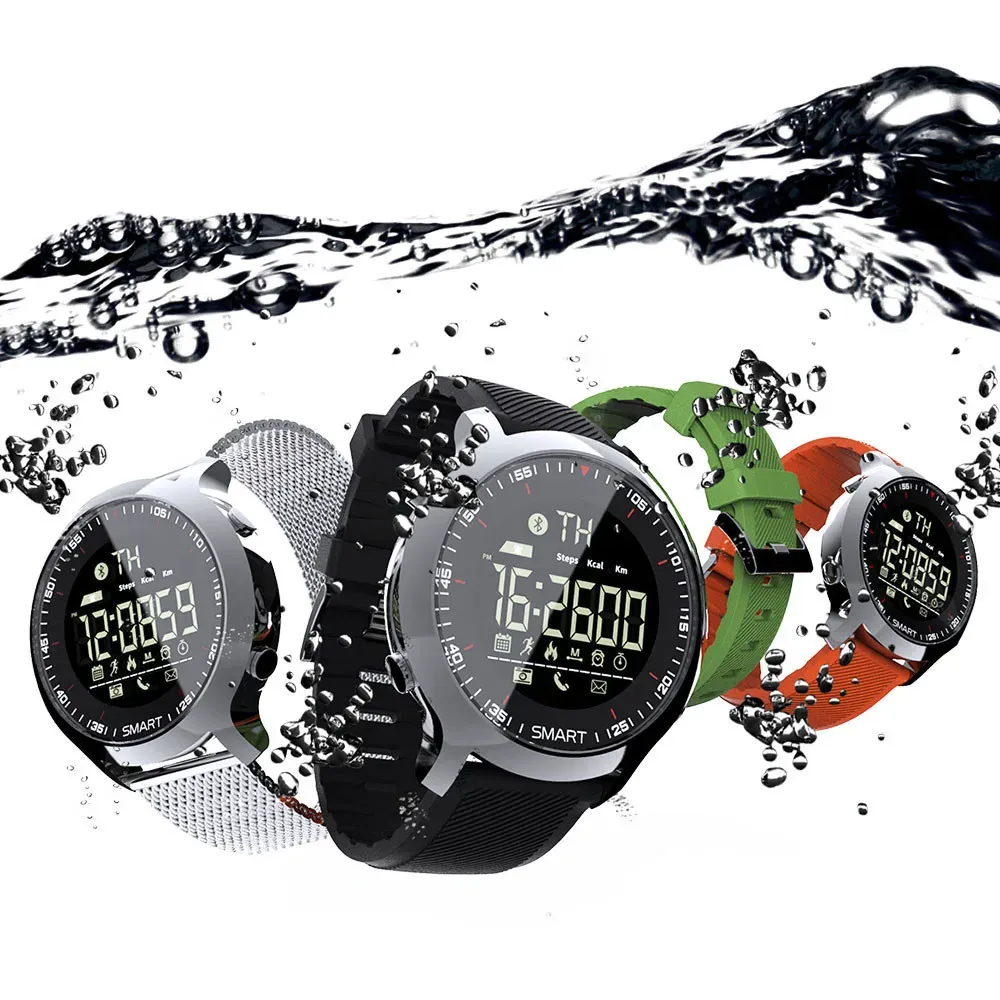 Smart Watch 5ATM BT4 Proof Waterproof Fitness Tracker Sports Professional Professional و Long Standby Ex18 Smart Watch