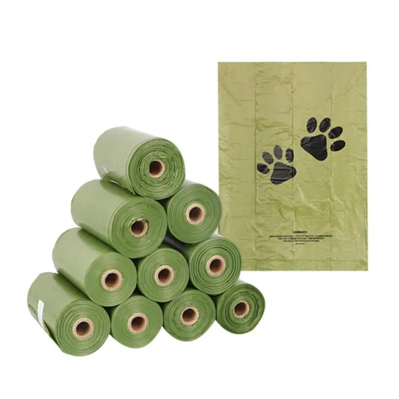 Carrier Sacchetti standard per escrementi di cani al profumo di lavanda, 13 x 9 pollici, 18 rotoli (270 sacchetti), Sacchetti per escrementi di cani biodegradabili HDPE/EPI (verde), Sacco per escrementi di animali domestici