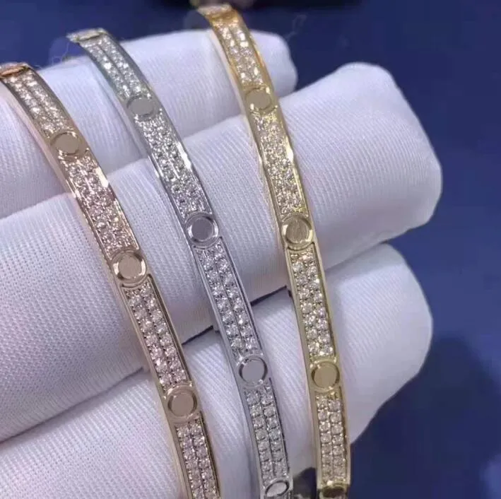 Top marca fina 925 prata esterlina joia moissanite mulheres homem chave de fenda pulseira design fino ouro rosa mosan diamante amor pulseira casamento noivado parafuso pulseira
