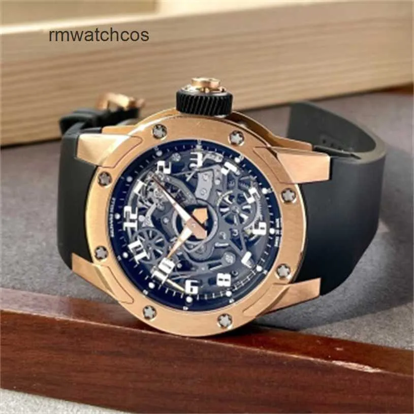 Richardmiler يشاهد أوتوماتيكي chronograph Ristwatches Swiss Made Mille RM63-01 Rose Gold Men Men Fashion Machinery Machinery Watch 1Hym WN-1HYM