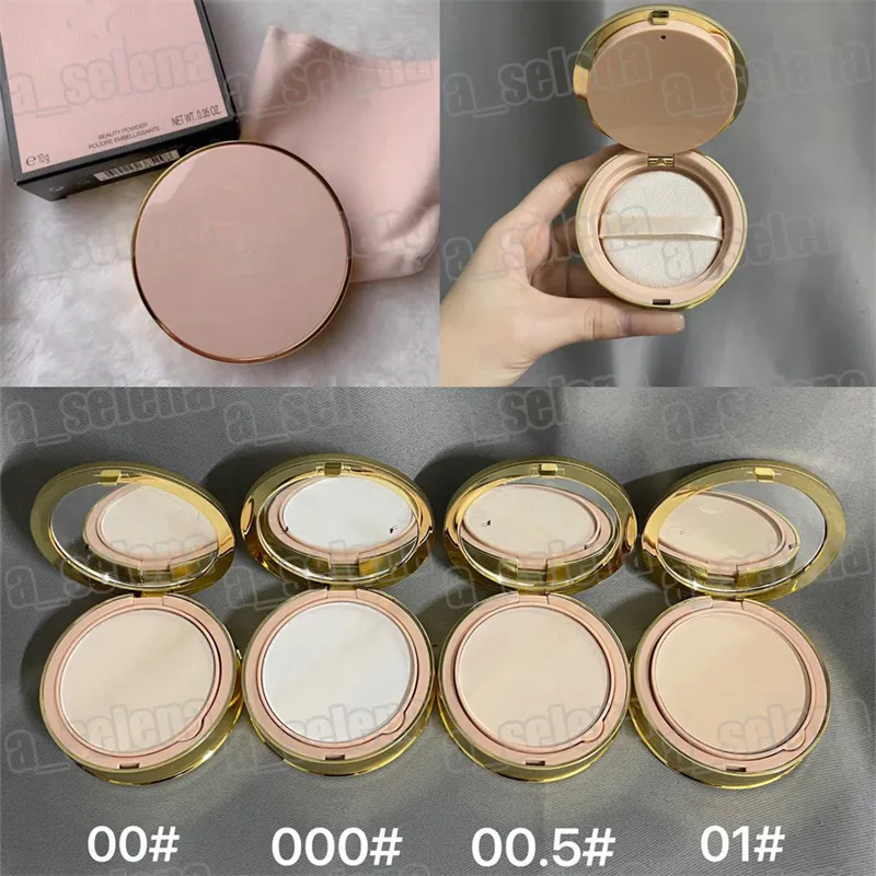 Pó prensado facial da marca The Soft Moisture 4 cores Mat Naturel Beauty Powder Maquiagem 10g