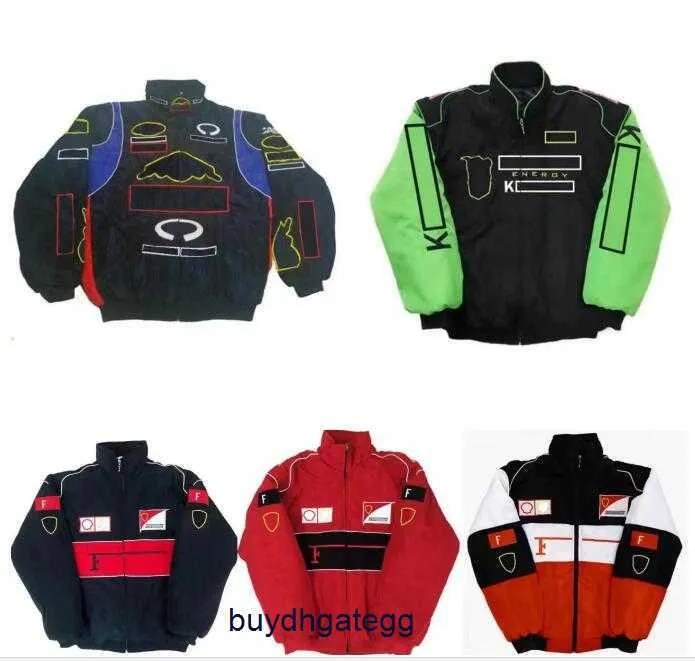 Men's New Jacket Formula One F1 Women's Jacket Coat Clothing Racing Autumn and Winter Team Full Embroidered Cotton Spot Sales 8xzz