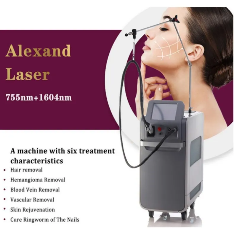 Lasermaskin ND YAG Pris Laser Hårborttagning Beauty Machine 755nm Alexandrite 1064Nm Gentle Alex 2024 CE457