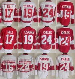 2022 Ice Hockey Jerseys Konstantinov Men Vintage Retro Brett Hull Steve Yzerman Vladimir Chris Chelios Sergei Fedorov th stitched hockey jer