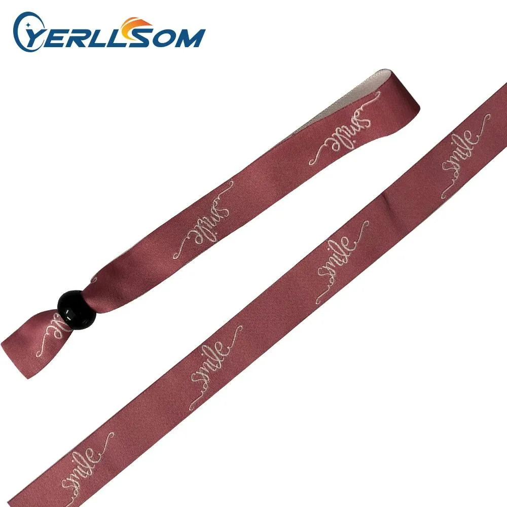 Pulseiras yerllsom 500 peças 15*350mm venda quente design tecido pulseiras pulseiras para eventos yw20010202