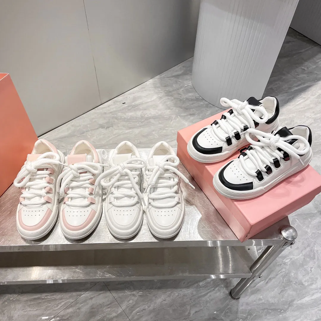 Dames Witte Casual Witte Schoenen Sneakers Designer Casual Schoenen Vetersluiting Dame Roze Hardloop Outdoor Schoen Hoge kwaliteit Platform Schoenen Klassieke Kleine Schoen