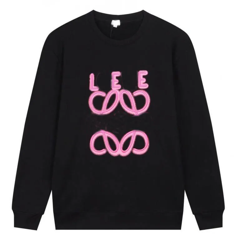 Designer heren hoody klassieke LO roze letter borduurwerk dames trui hoodies sweatshirts met lange mouwen capuchon trui logo ronde hals heren Tops lady femme 5XL