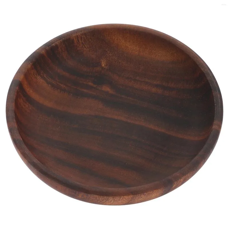 Dinnerware Sets Acacia Wood Bowls And Plates Decoration For Bedroom Fruit Dish The Office Wooden Crafts Desktop Tray Serving