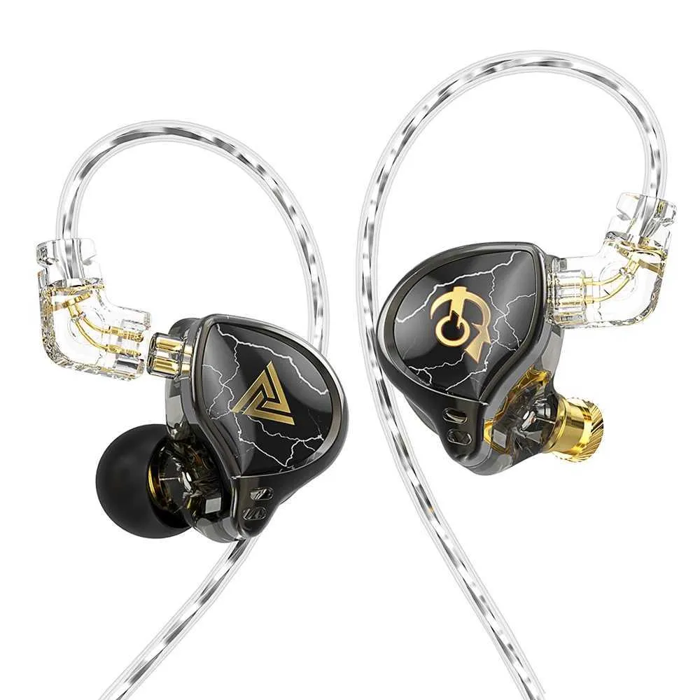 Headsets QKZ x HBB Earphones 1 Dynamic HIFI Bass Earbuds In Ear Monitor Headphones Sport Noise Cancelling Headset J240123
