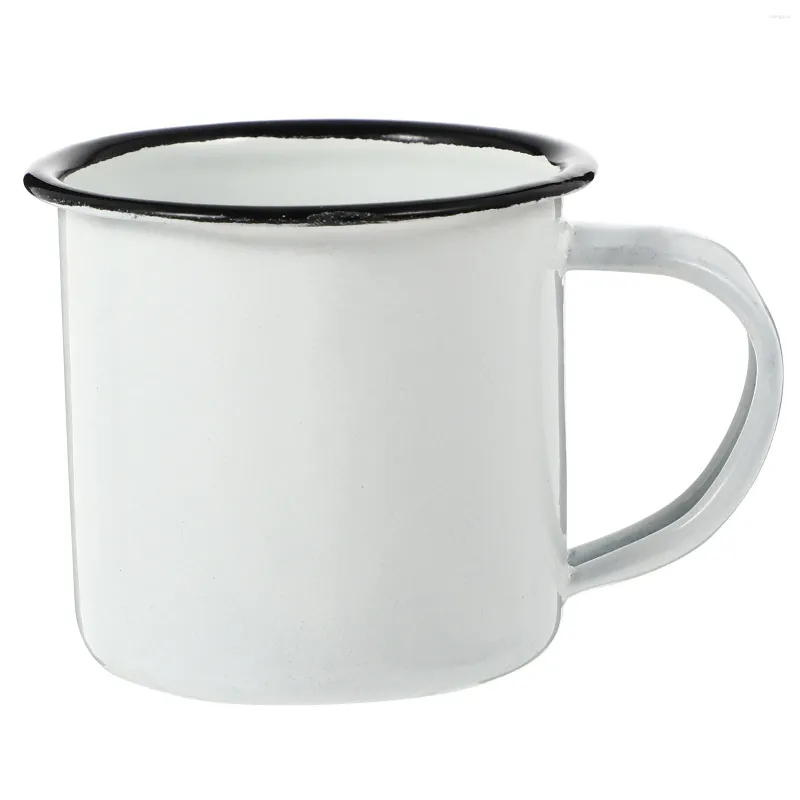 Ensembles de vaisselle Vintage S Verre Camping Sac à dos Tasse de fer Style Tasse Latte Boire de l'eau polyvalente pour enfants