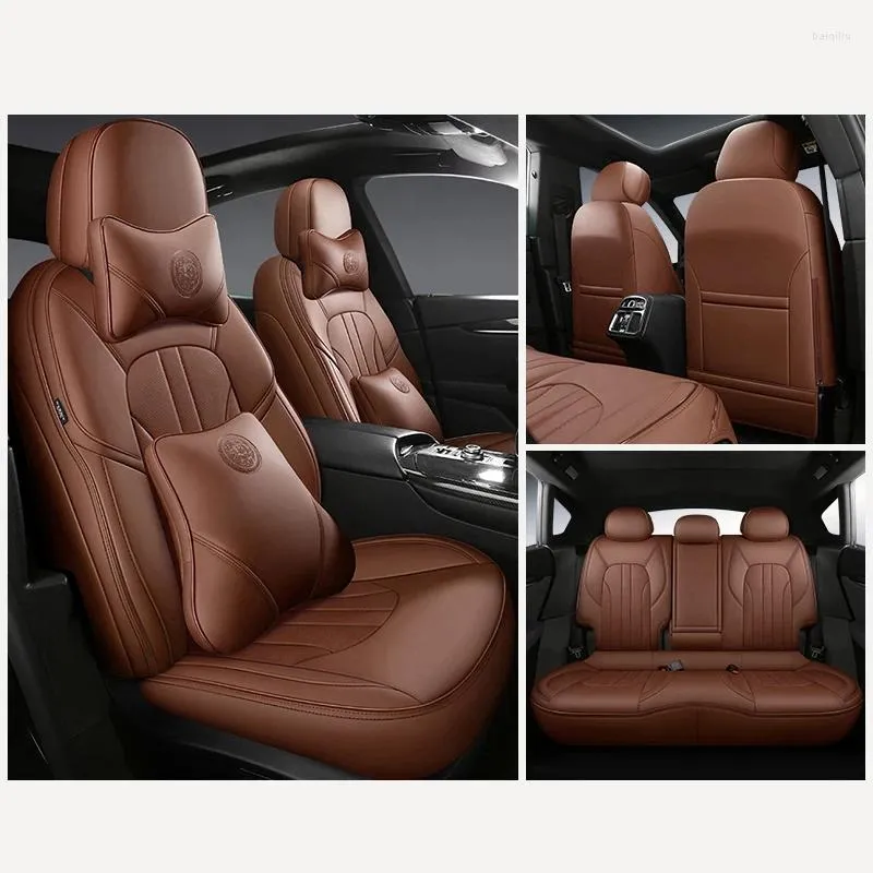 Housses de siège de voiture de luxe personnalisées, ensemble complet pour W205 2014 2024, protection intérieure en cuir