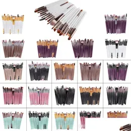 Makeup Brushes 20 Pcs Brand Professional Cosmetic Brush Set With Nature Contour Powder Cosmetics Drop Delivery Health Beauty Tools A Dhi5W
