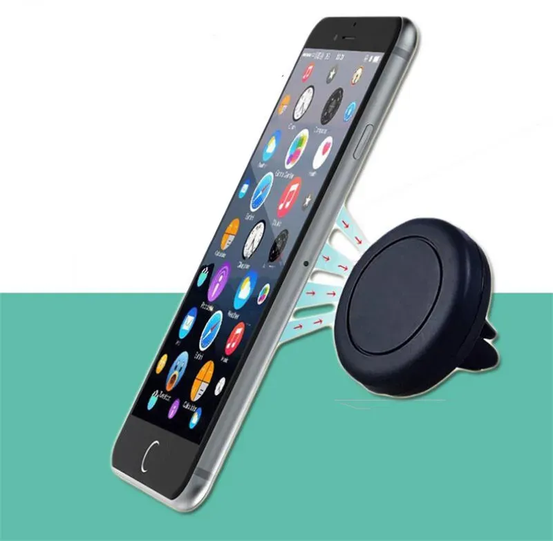 Car Mount Air Vent Magnet Universal Phone Holder For IPhone X 8 Plus Samsung Galaxy S10 Note10 One Step Mounting Magnetic Safer Driving