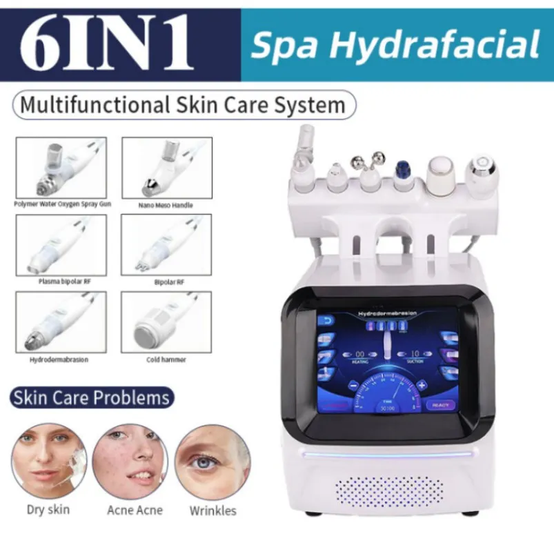 7 en 1 Hydra Water Peel Microdermabrasion Machine Rajeunissement de la peau Soins du visage Hydro Dermabrasion Facial Clean Oxygen Jet847