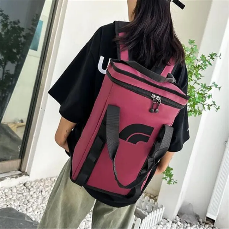 디자이너 블랙 백팩 스쿨 가방 나일론 학생 가방 야외 여행 어깨 가방 남성 여성 브랜드 배낭