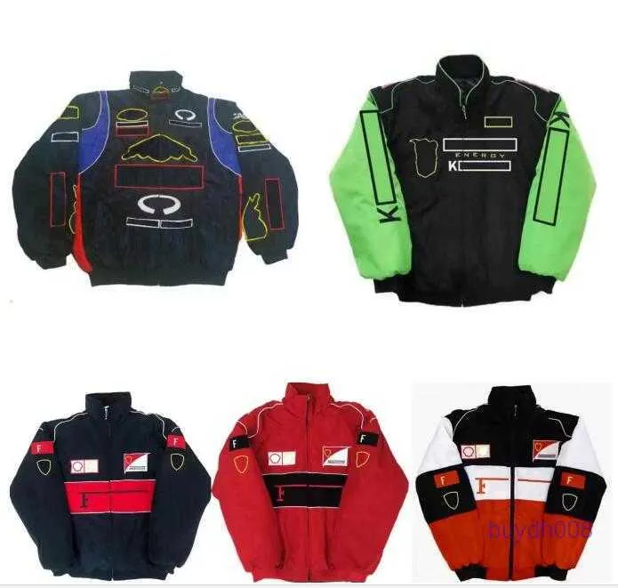 Men's New Jacket Formula One F1 Women's Jacket Coat Clothing Racing Autumn and Winter Team Full Embroidered Cotton Spot Sales