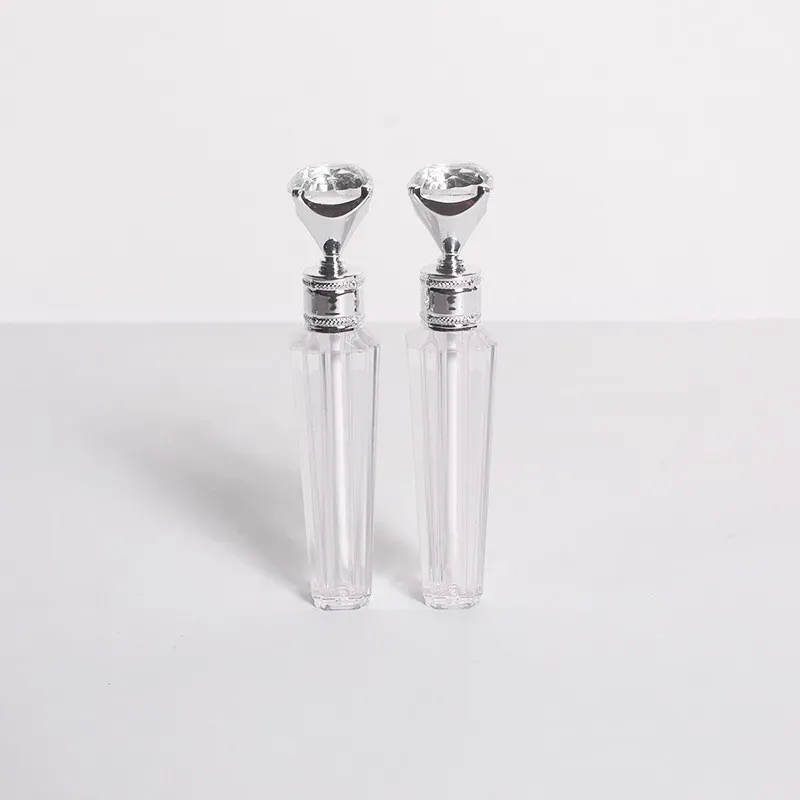 Wholesale Luxury Diamond Lip Gloss Tubes Clear Empty Lip Gloss Tube Lip Gloss Travel Bottle Packaging Containers Refillable Lipgloss Bottles