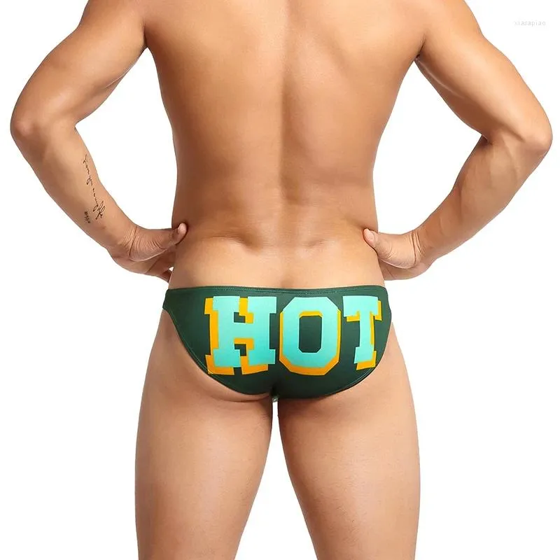 Underpants Youth Fashion Printed Briefs 남자 U 볼록 파우치 속옷 통기성 팬티 Hommes