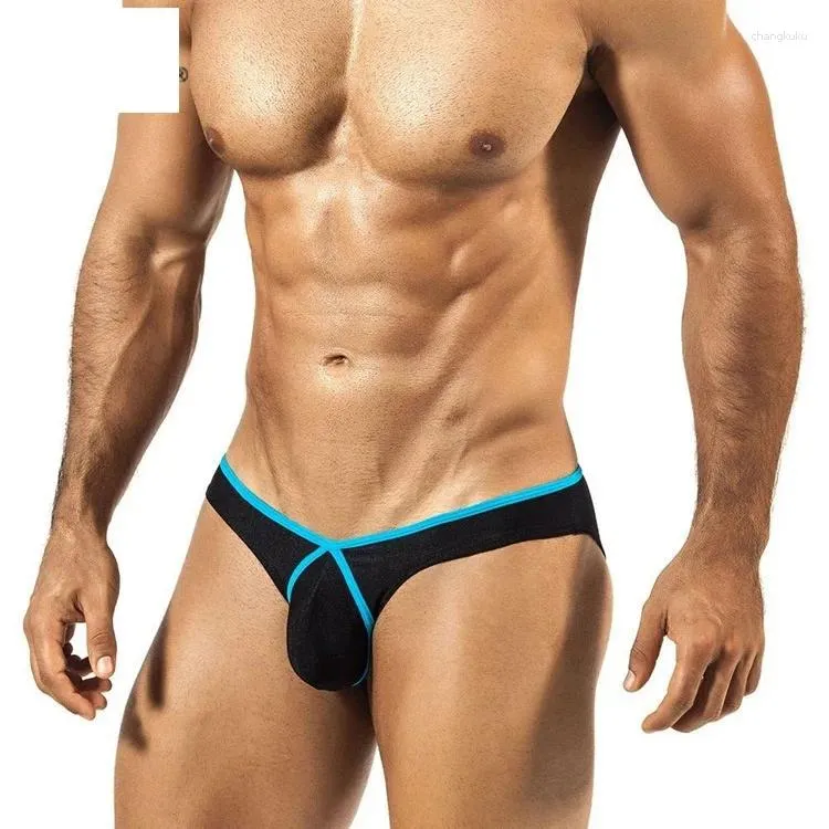 Mutande Gioventù Mini Custodia convessa Intimo Moda Uomo Slip piccoli per mutandine a vita bassa Gays Sexy Bikini traspirante in seta di ghiaccio