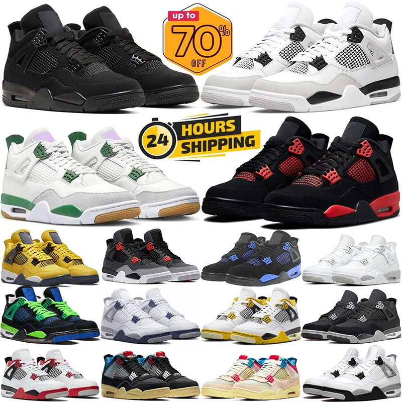 Designer 4s Basketball Shoes Military Black Cat 4 Sneakers For Men