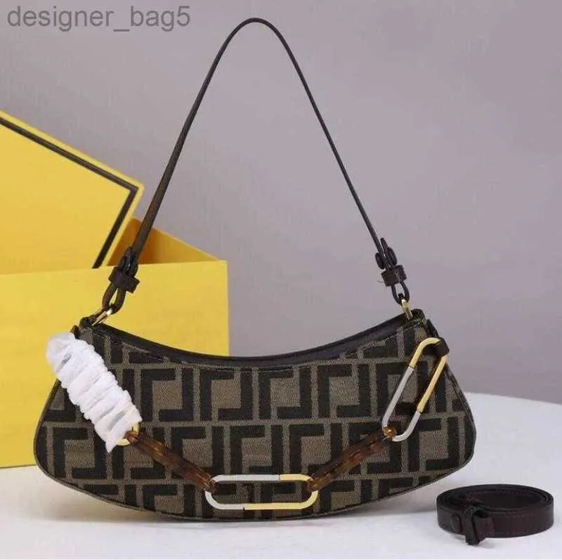 10A En Kalite Salıncak Siyah Deri Poşet Baget Omuz Çantaları Oval F Olock Kaplumbağa Kabuk Zinciri Orijinal Deri Luxurys Designerhandbag Cüzdan Cüzdan Cüzdan