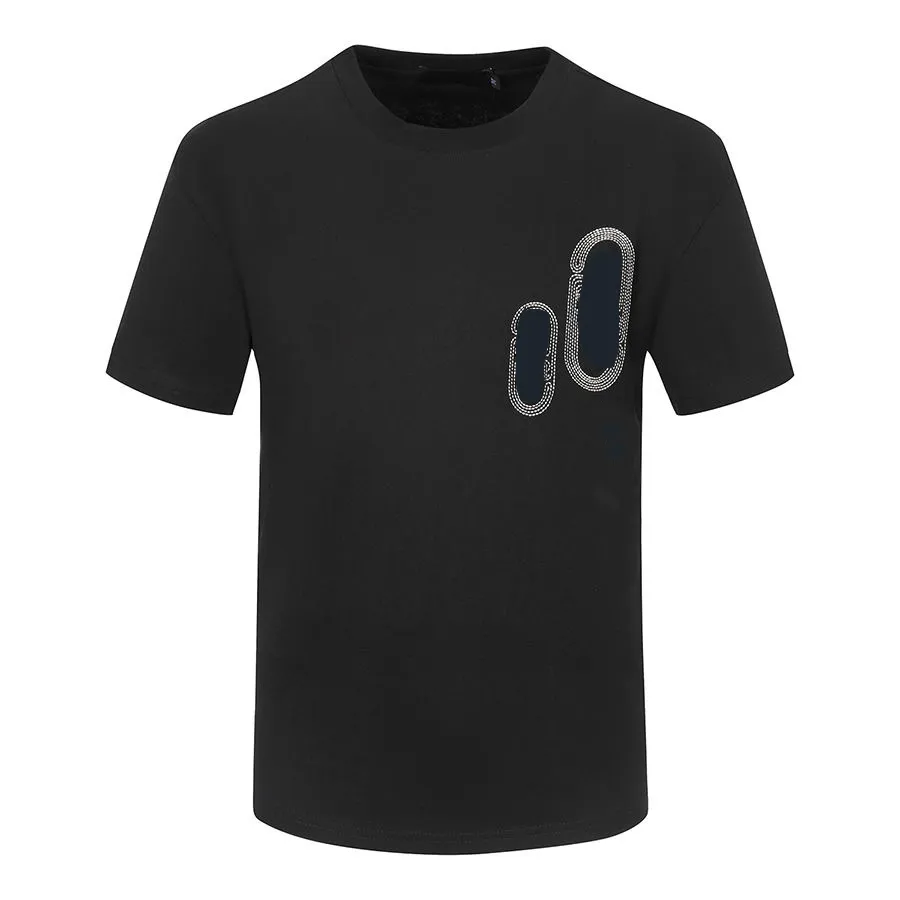 T-shirt à manches courtes et col ras du cou pour homme et femme, vêtement de styliste, Hip Hop, en coton, noir, mode des années 20