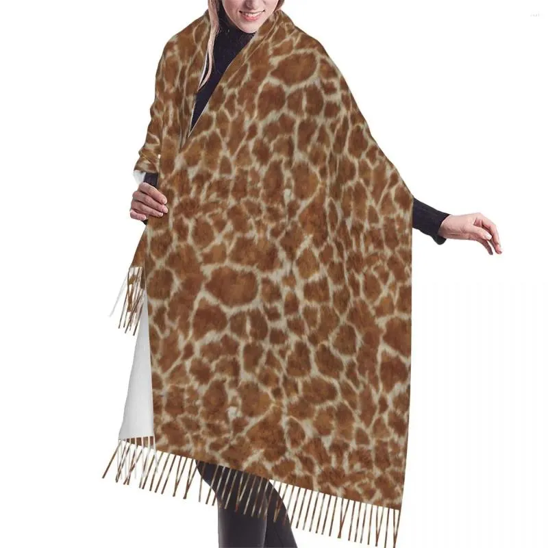 Écharpes GIRAFFE Femmes Sacrf Marque Cachemire Écharpe d'hiver Animal Designer Couverture de printemps Dames Drop