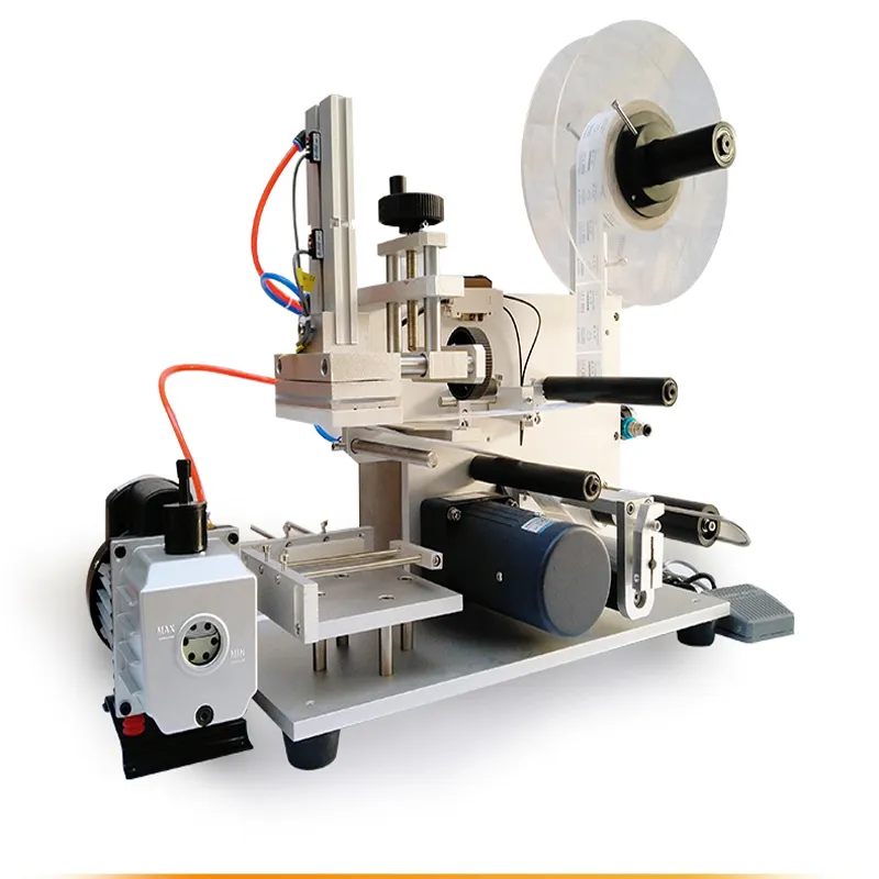 Máquina automática de rotulagem de garrafas de vidro de plástico, etiquetas redondas e quadradas, máquinas de rotulagem autoadesivas