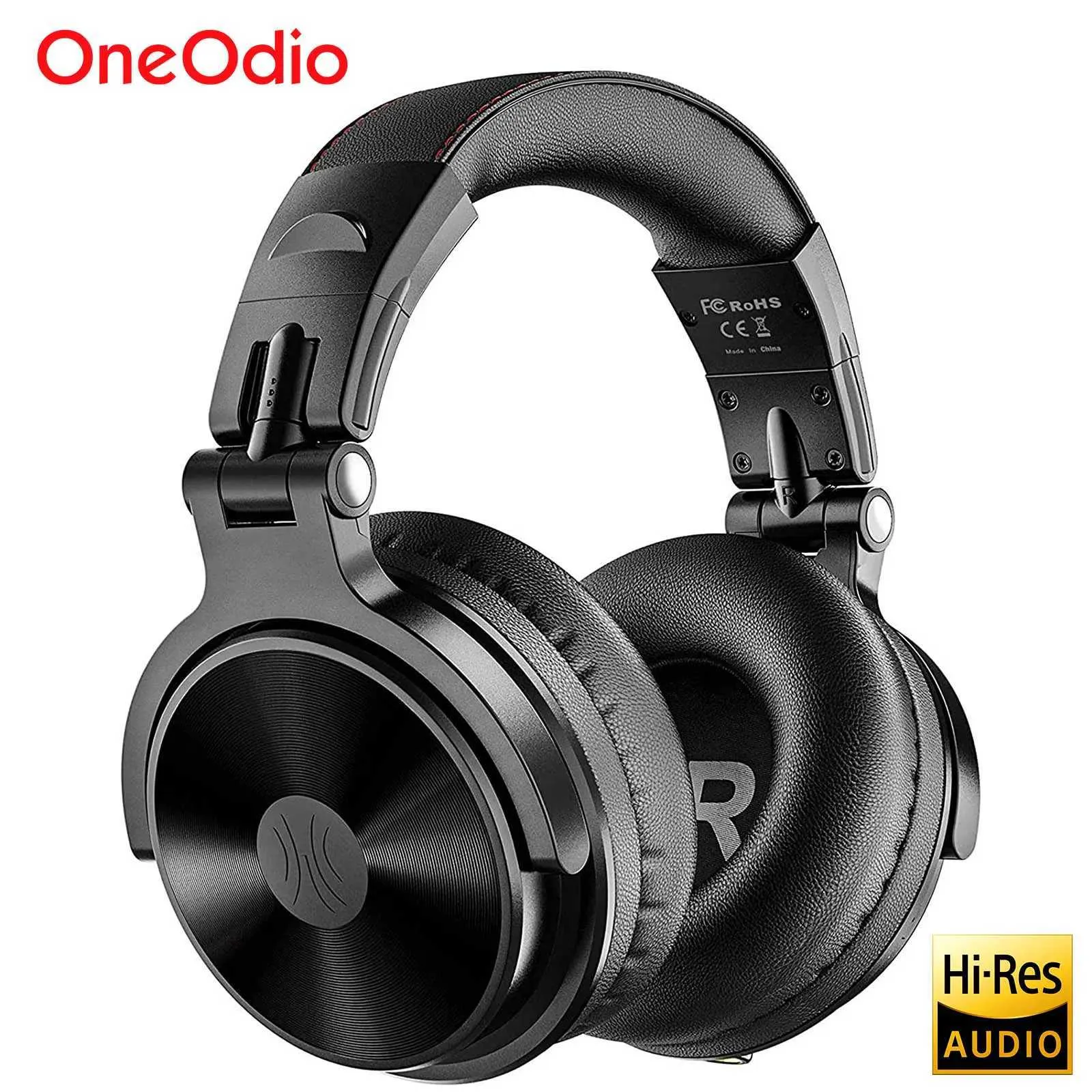 Fones de ouvido Oneodio Fones de ouvido sem fio Bluetooth 5.2 Headset Over Ear Stereo Super Bass Fones de ouvido com microfone para telefone PC Sport J240123