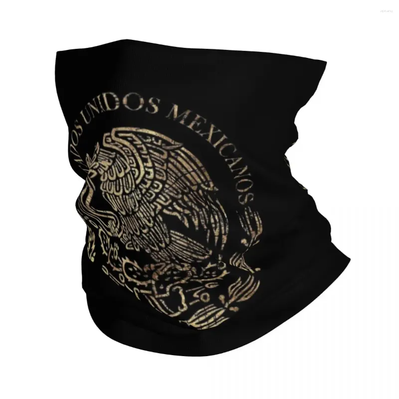 Écharpes Armoiries Mexicaines Mexique Bandana Cou Gaiter Imprimé Cagoules Masque Écharpe Multi-usage Chapeaux Sport Pour Hommes Femmes