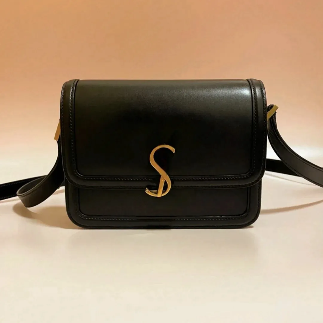 Luxus Damen SOLFERINO BOX Leder Medium Designer Tasche Rue de So fer ino Umhängetasche Umhängetasche Französische Markentasche im pastoralen Stil