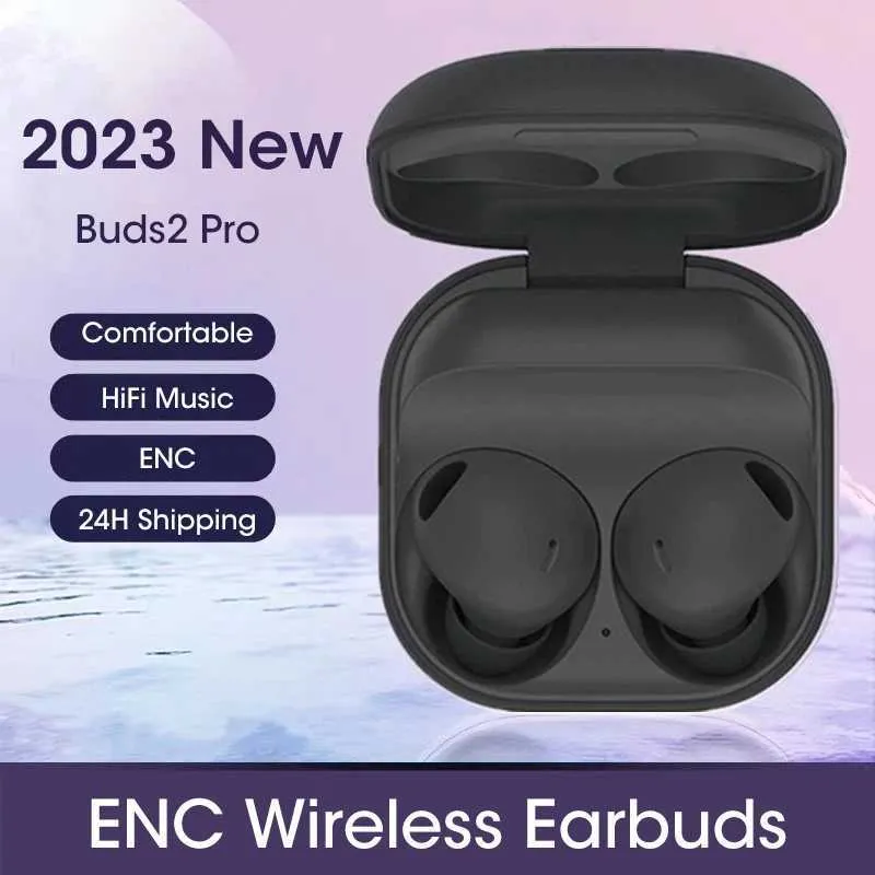 Mobiltelefonörlurar 2023 Nya Buds2 Pro TWS R510 Earbuds Bluetooth Earpon Buds 2 Pro Trådlösa hörlurar med MIC ENC HIFI Stereo Gaming Sports J240123