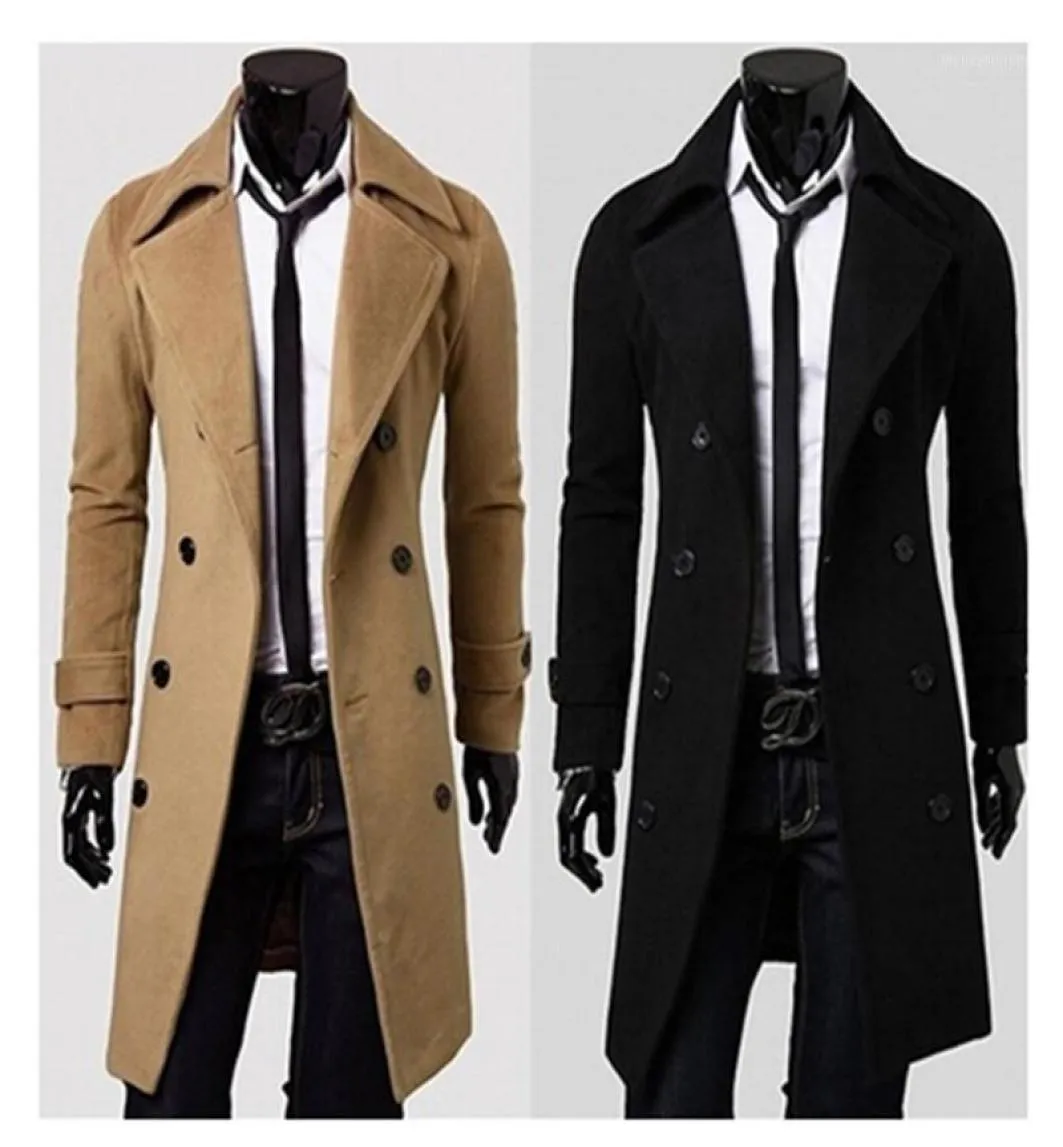 Мужские зимние плащи, куртка, модные новые мужские длинные пальто, дафлкот18968168