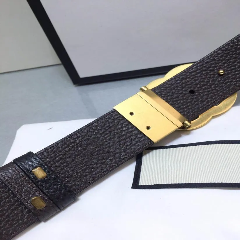 Classic quality brown black genuine leather with reversible buckle women belt with box men designers belts men belts designer271c