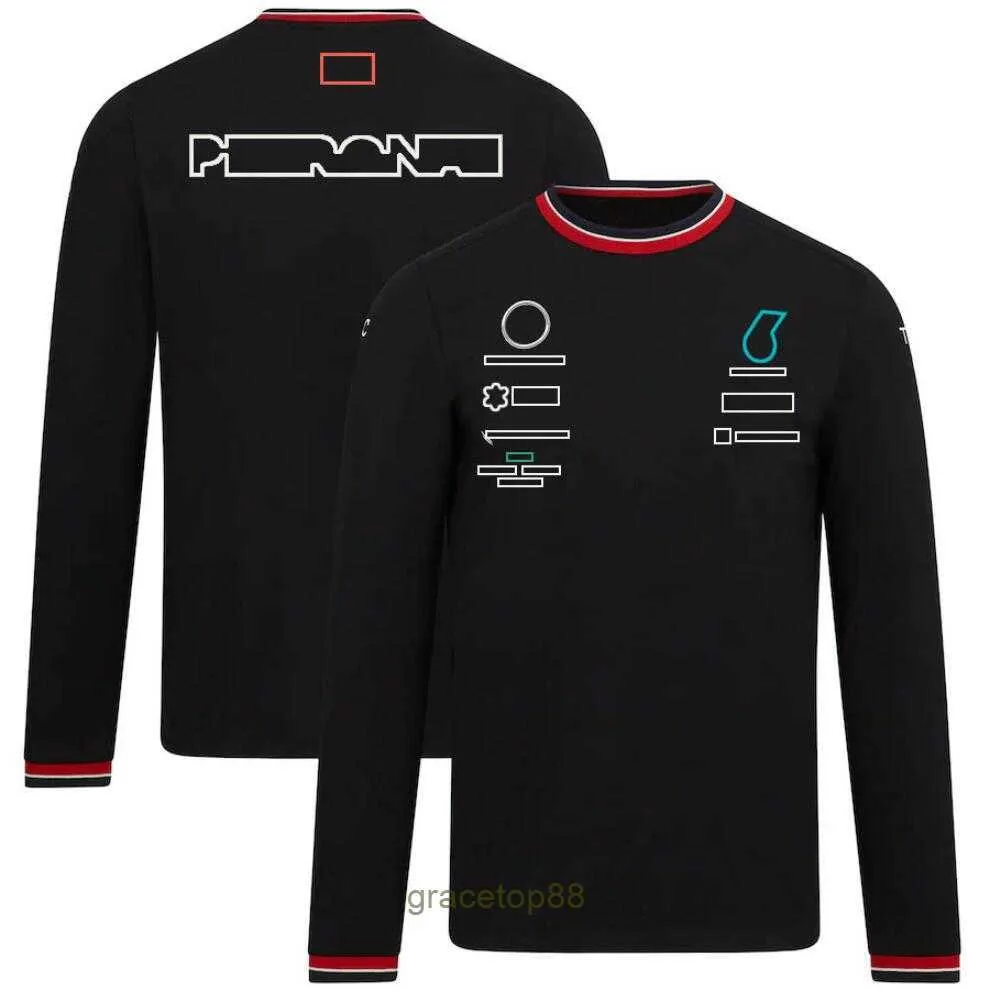 Herren und Damen Neue T-Shirts Formel 1 F1 Polo Kleidung Top Team Rennanzug Langarm Offizielle gleiche Fanmodelle Cpoj